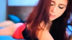 Beautiful REDHEAD fingers herself to AGONY
