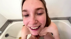 POV Handjob Blowjob cumshot compilation