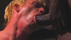 Chris Gill is tasting huge meaty black dong and bends over for filthy anal fuck