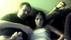 Amateur Latina Threesome on Webcam