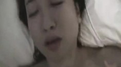 Asian babe gives me a classic blowjob