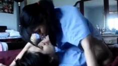 Amateur Asian teen lesbiens humping