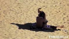 Amateur beach fuck