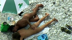 Nudist beach voyeur naked pussies